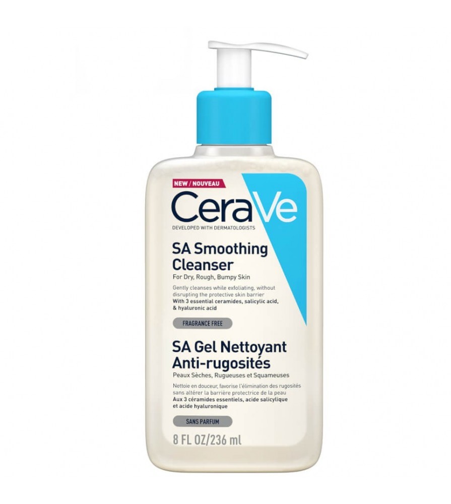 Nettoyant Cerave sa Anti-Rugosité pour Peaux Sèches